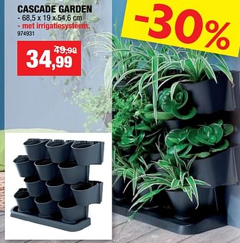 Promoties Cascade garden - Huismerk - Hubo  - Geldig van 22/03/2023 tot 02/04/2023 bij Hubo