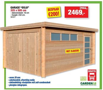 Promoties Garage oslo - Gardenas - Geldig van 22/03/2023 tot 02/04/2023 bij Hubo