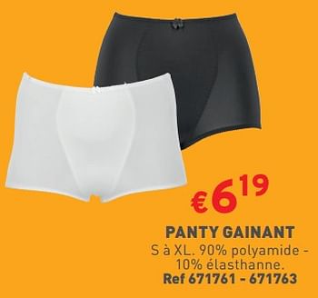 Promotions Panty gainant - Produit maison - Trafic  - Valide de 28/03/2023 à 02/04/2023 chez Trafic