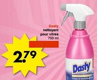Promotions Dasty nettoyant pour vitres - Dasty - Valide de 20/03/2023 à 02/04/2023 chez Wibra