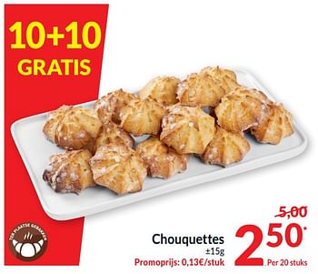 Promotions Chouquettes - Produit maison - Intermarche - Valide de 28/03/2023 à 02/04/2023 chez Intermarche