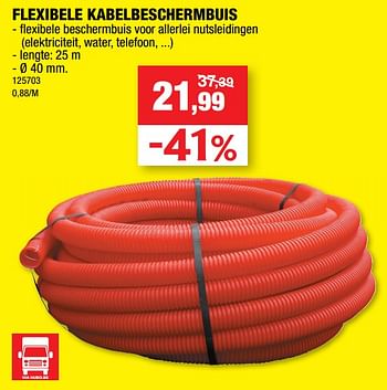 Promoties Flexibele kabelbeschermbuis - Huismerk - Hubo  - Geldig van 22/03/2023 tot 02/04/2023 bij Hubo