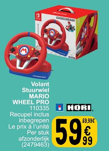 Promoties Volant stuurwiel mario wheel pro 110335 - Hori Usa - Geldig van 28/03/2023 tot 08/04/2023 bij Cora