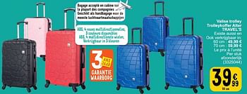 Promoties Valise trolley trolleykoffer alter travel’s - Travel's - Geldig van 28/03/2023 tot 08/04/2023 bij Cora