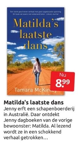 Promoties Matilda`s laatste dans - Huismerk - Boekenvoordeel - Geldig van 25/03/2023 tot 02/04/2023 bij BoekenVoordeel