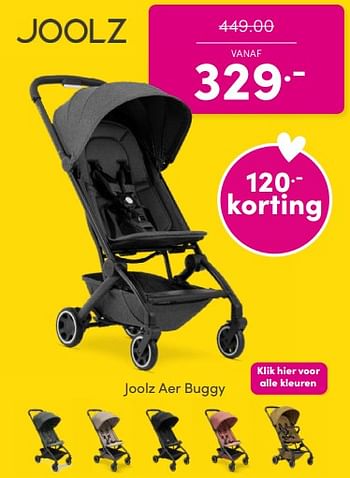 Promoties Joolz aer buggy - Joolz - Geldig van 26/03/2023 tot 02/04/2023 bij Baby & Tiener Megastore