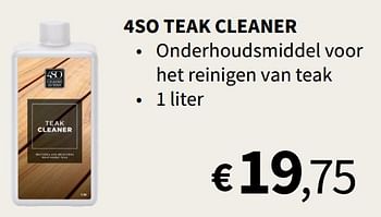Promoties 4so teak cleaner - 4 Seasons outdoor - Geldig van 16/03/2023 tot 30/06/2023 bij Horta