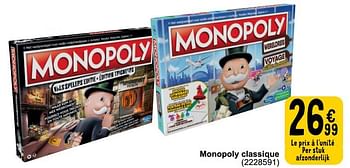 Promotions Monopoly classique - Hasbro - Valide de 28/03/2023 à 08/04/2023 chez Cora