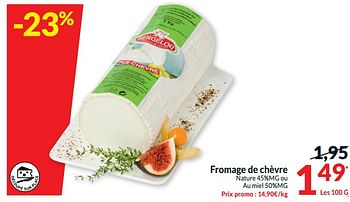 Promoties Fromage de chèvre - Bergelou - Geldig van 28/03/2023 tot 02/04/2023 bij Intermarche