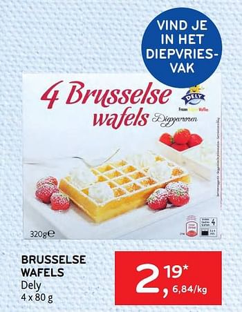 Promoties Brusselse wafels dely - Dely - Geldig van 05/04/2023 tot 18/04/2023 bij Alvo