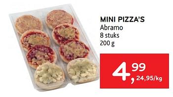 Promoties Mini pizza’s abramo - Abramo - Geldig van 05/04/2023 tot 18/04/2023 bij Alvo