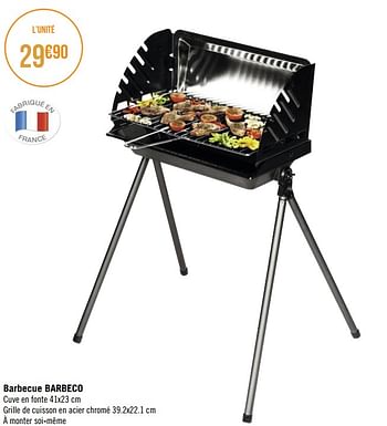 Promotions Barbecue barbeco - Produit Maison - Géant Casino - Valide de 27/03/2023 à 23/04/2023 chez Géant Casino