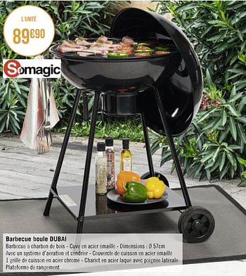 Promotions Barbecue boule dubai - Somagic - Valide de 27/03/2023 à 23/04/2023 chez Géant Casino