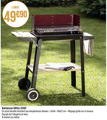 Promotions Barbecue grill chef - Produit Maison - Géant Casino - Valide de 27/03/2023 à 23/04/2023 chez Géant Casino