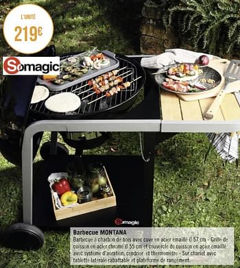 Promotions Barbecue montana - Somagic - Valide de 27/03/2023 à 23/04/2023 chez Géant Casino