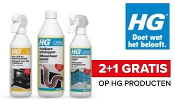 Promoties 2+1 gratis op hg producten - HG - Geldig van 27/03/2023 tot 16/04/2023 bij Euro Shop