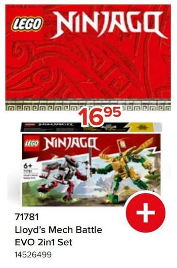 Promotions 71781 lloyd’s mech battle evo 2in1 set - Lego - Valide de 27/03/2023 à 16/04/2023 chez Euro Shop