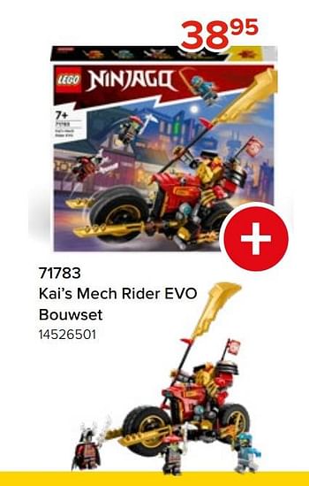 Promoties 71783 kai’s mech rider evo bouwset - Lego - Geldig van 27/03/2023 tot 16/04/2023 bij Euro Shop