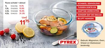 Promoties Pyrex schotel + deksel - Pyrex - Geldig van 27/03/2023 tot 16/04/2023 bij Euro Shop