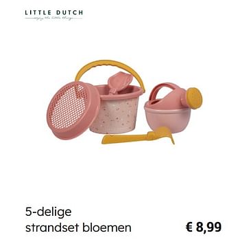 Promoties 5-delige strandset bloemen - Little Dutch - Geldig van 15/03/2023 tot 30/06/2023 bij De Kinderplaneet