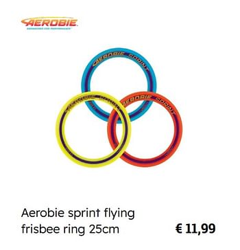 Promoties Aerobie sprint flying frisbee ring - Aerobie - Geldig van 15/03/2023 tot 30/06/2023 bij De Kinderplaneet