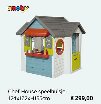 Promoties Chef house speelhuisje - Smoby - Geldig van 15/03/2023 tot 30/06/2023 bij De Kinderplaneet