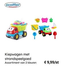 Kiepwagen met strandspeelgoed-Ecoiffier