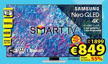 Promoties Samsung neo qled 4k qe55qn85ba - Samsung - Geldig van 29/03/2023 tot 05/04/2023 bij ElectroStock