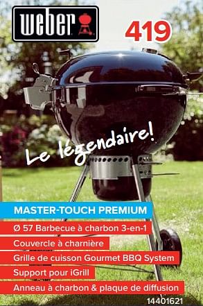 Promotions Weber master-touch premium - Weber - Valide de 27/03/2023 à 16/04/2023 chez Euro Shop