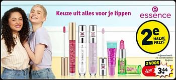 Promoties Extreme shine lipgloss - Essence - Geldig van 28/03/2023 tot 09/04/2023 bij Kruidvat