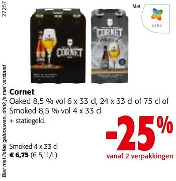 Promoties Cornet smoked - Cornet  - Geldig van 22/03/2023 tot 04/04/2023 bij Colruyt