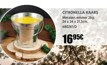 Promoties Citronella kaars - Huismerk - HandyHome - Geldig van 30/03/2023 tot 30/09/2023 bij HandyHome