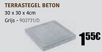 Promoties Terrastegel beton - Coeck - Geldig van 30/03/2023 tot 30/09/2023 bij HandyHome