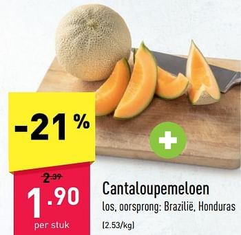Promoties Cantaloupemeloen - Huismerk - Aldi - Geldig van 03/04/2023 tot 08/04/2023 bij Aldi