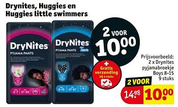 Promoties Drynites pyjamabroekje boys - Drynites - Geldig van 28/03/2023 tot 09/04/2023 bij Kruidvat