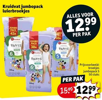 Promoties Kruidvat jumbopack luierbroekjes - Huismerk - Kruidvat - Geldig van 28/03/2023 tot 09/04/2023 bij Kruidvat