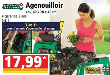 Promotions Agenouilloir - Powertec Garden - Valide de 29/03/2023 à 04/04/2023 chez Norma