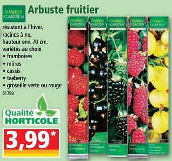 Promotions Arbuste fruitier - Finest Garden - Valide de 29/03/2023 à 04/04/2023 chez Norma