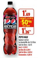 Promotions Pepsi max - Pepsi - Valide de 29/03/2023 à 09/04/2023 chez Coccinelle