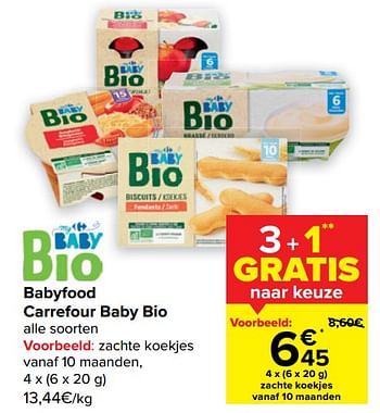Promoties Babyfood carrefour baby bio - Huismerk - Carrefour  - Geldig van 29/03/2023 tot 10/04/2023 bij Carrefour