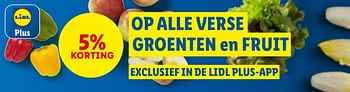 Promoties 5% korting op alle verse groenten en fruit - Huismerk - Lidl - Geldig van 05/04/2023 tot 11/04/2023 bij Lidl