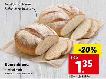 Promoties Boerenbrood - Huismerk - Lidl - Geldig van 05/04/2023 tot 11/04/2023 bij Lidl