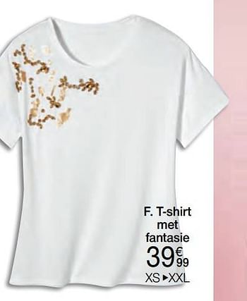 Promoties T-shirt met fantasie - Huismerk - Damart - Geldig van 01/04/2023 tot 15/06/2023 bij Damart