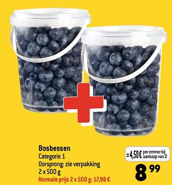 Promoties Bosbessen - Huismerk - Smatch - Geldig van 29/03/2023 tot 04/04/2023 bij Smatch