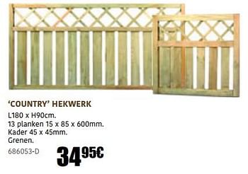 Promoties Country hekwerk - Cartri - Geldig van 30/03/2023 tot 30/09/2023 bij HandyHome