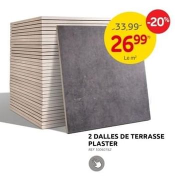 Promotions 2 dalles de terrasse plaster - Coeck - Valide de 29/03/2023 à 10/04/2023 chez Brico