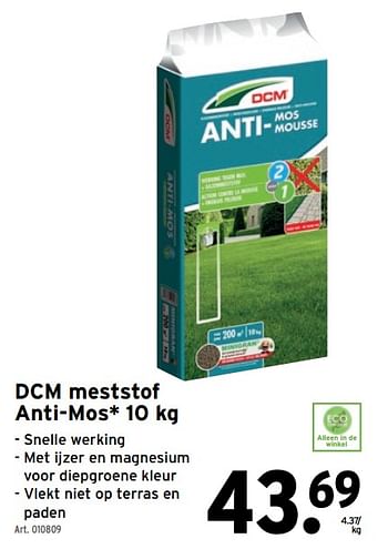 Promotions Dcm meststof anti-mos - DCM - Valide de 29/03/2023 à 11/04/2023 chez Gamma