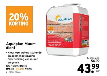 Promotions Aquaplan muurdicht - Aquaplan - Valide de 29/03/2023 à 11/04/2023 chez Gamma
