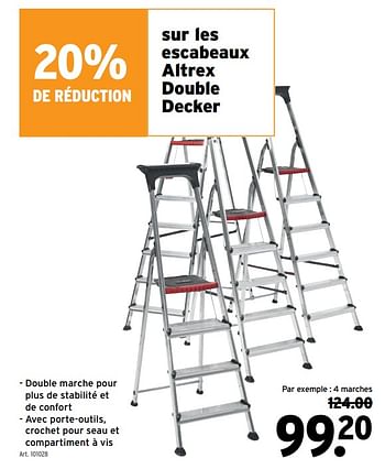 Promotions Escabeaux altrex double decker - Altrex - Valide de 29/03/2023 à 11/04/2023 chez Gamma