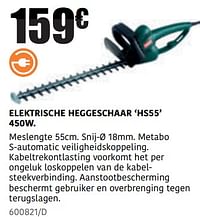 Metabo elektrische heggeschaar hs55-Metabo